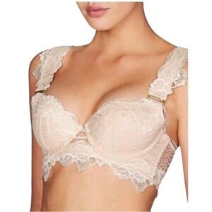 PLEASURE STATE‎ ROSITA FORTUNA Pink Tint/Cameo Rose Underwire Bra